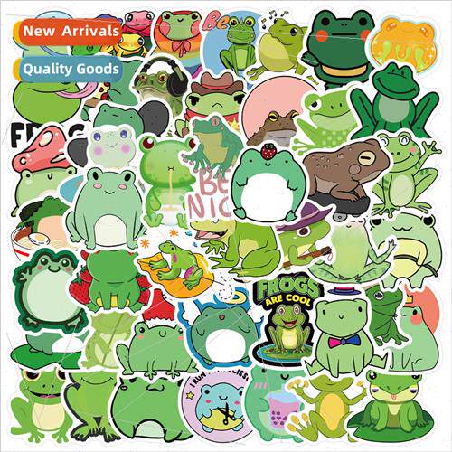 50 new cartoon cute frog stickers personalized decorative lu