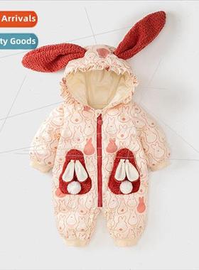 Baby Cotton Clothes 2023 Winter Onesie Female Baby Clothes C