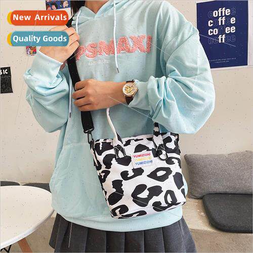 2022 new Korean fashion handbag pink cow print shoulder bag