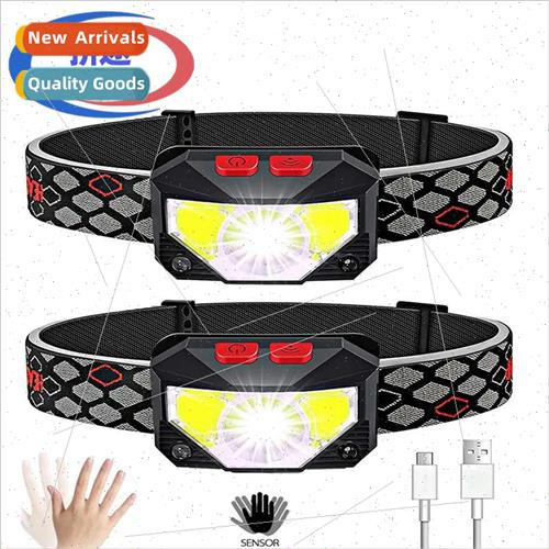 Bicycle headlamp USB rechargeable LED red light night fishin