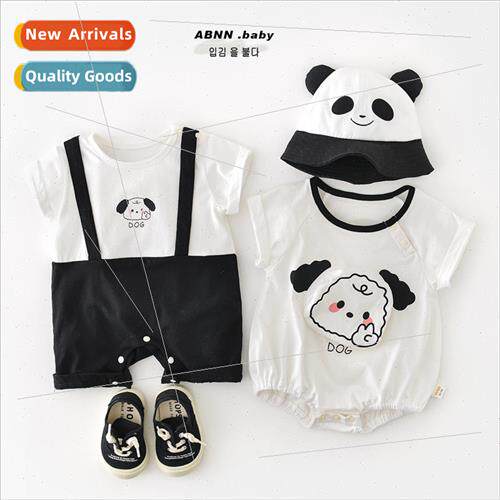 Summer baby onesie new cotton short-sleeved thin section 0-3
