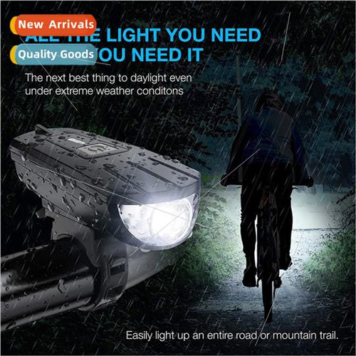 Bicycle USB Charging Headlight Warning Frog ght Tail ght Set
