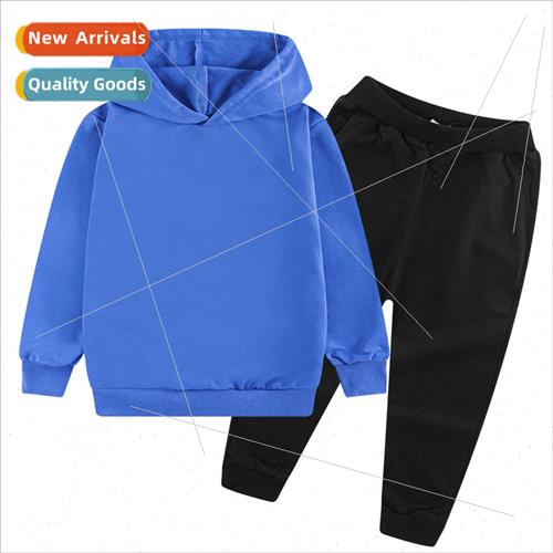 2022 Blank Cartoon Print Kids Sweatshirt Hoodie Set CW9999