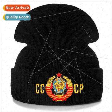 Monogrammed Woolen HatEmbroidered Knit HatWinter Pullover Ha