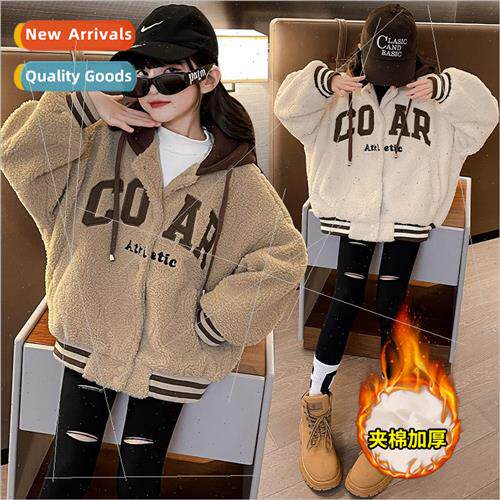Girls winter thickened jacket 2023 new fall and winter  chil