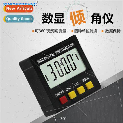 Electronic digital display inclinometer slope level meter pr