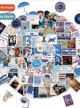 100 blue moldy taylor graffiti stickers decoration guitar no