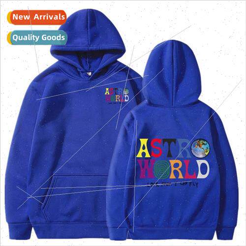 2023 fashion new mens astro fall solid color sweater hooded