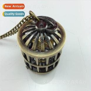 Classic Vintage Hunger Games Mockingjay Birdcage Pocket Watc