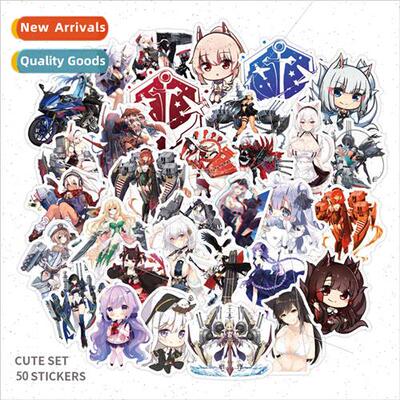 50 pcs of blue line game anime stickers PVC mecha cell phone