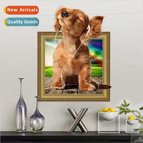 Pet  3D simulation cute bedroom animals childrens room dog w