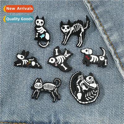 Personalized Creative Spooky Skeleton Brooch Halloween Serie