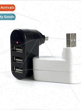 Mini Swivel USB Splitter Hub Triple 2.0 HUB 3-Port Computer