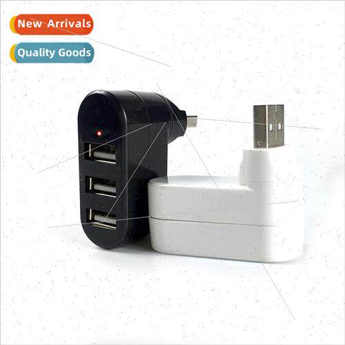 Mini Swivel USB Splitter Hub Triple 2.0 HUB 3-Port Computer