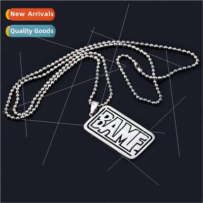 game  bamf microphone alloy necklace keychain pendant