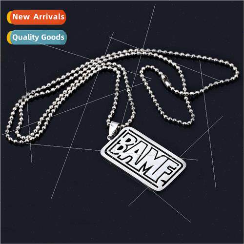 game  bamf microphone alloy necklace keychain pendant