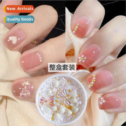 Nail jewelry material package mixed aurora fairy bow pearl s