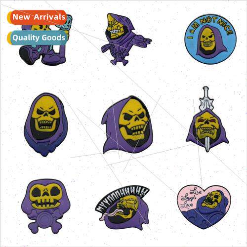 Jewelry Creative Purple Turban Skull King Alloy Brooch Hallo