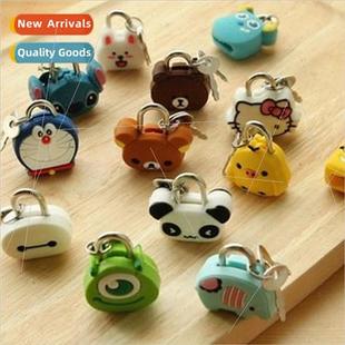 mini padlock suitcase combination stainles Cartoon lock doll