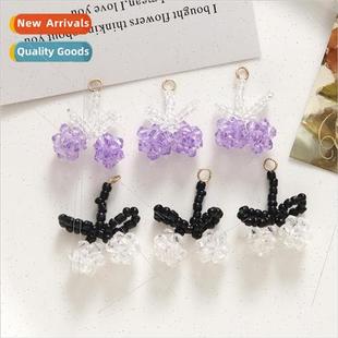 fruit bow knitting new nic handmade cute diy Summer earrings