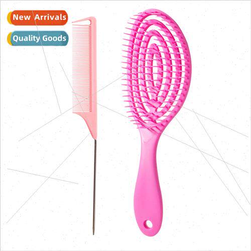 Oval ring hollowing set of comb partition massage comb wet a