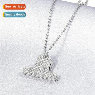 Korea  Geometric Hip Hop lver Full Diamonds Hair Clip 2-Purp