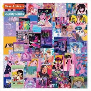 60 new steam wave girl graffiti stickers motorcycle motorcyc