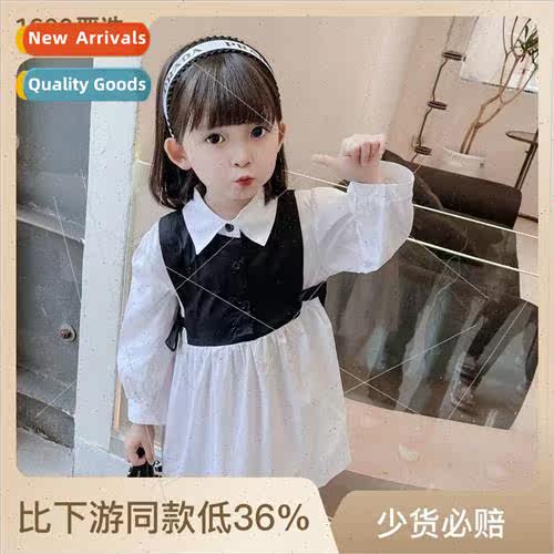 Girls dress 2023 Korean  of the spring and fall female baby