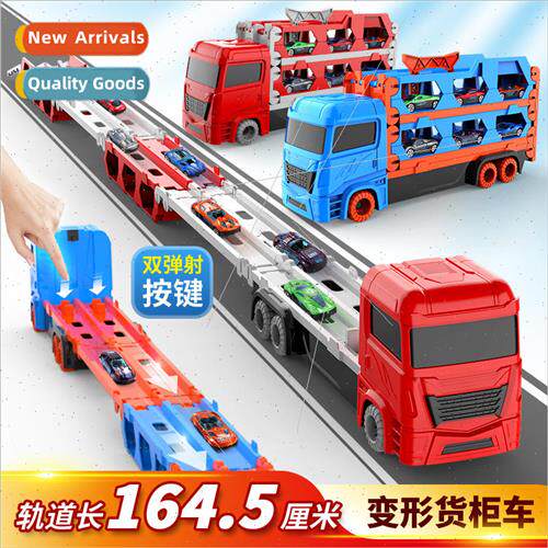 Childrens toys de适用mation catapult big truck alloy car mod