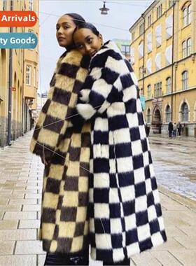 Haining 2022 winter black and white checkerboard checkerboar