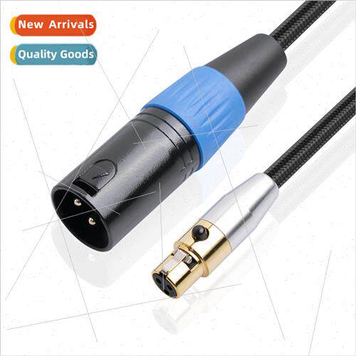 Gold-plated head mini XLR female to XLR male sound card came
