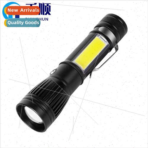 LED Aluminum Zoom T6 Flashlight Outdoor Long Shot Rechargeab 摩托车/装备/配件 摩托车氛围灯 原图主图