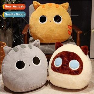 Cartoon black cat doughnut pillow sofa cushion plush toys do