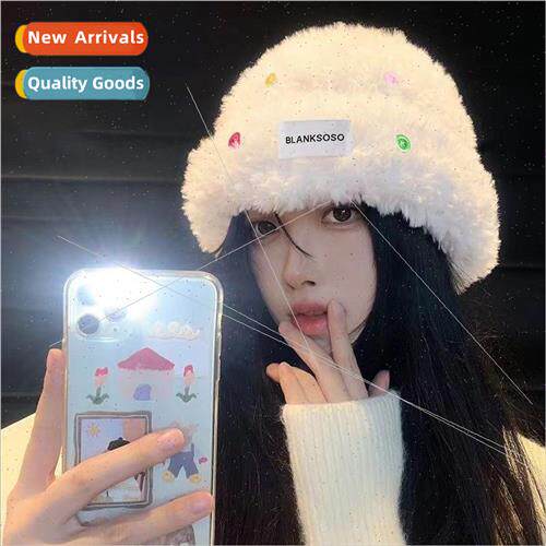Hat womens fall and winter versatile wool cap head wrapped s
