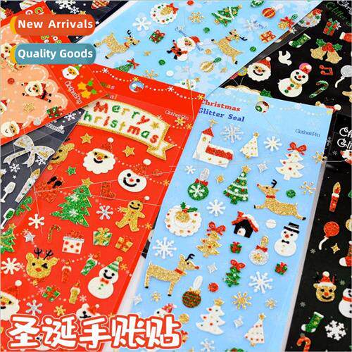 Christmas hot gold powder handbook goo card decorative stick