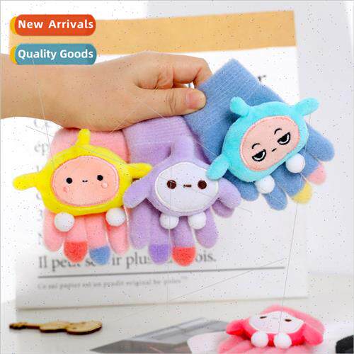 Cute childrens five-finger gloves winter warm girls baby 1 a