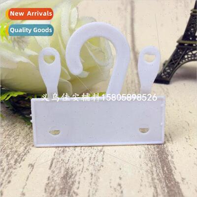 Plastic flat double-button hooks logo double press button ho