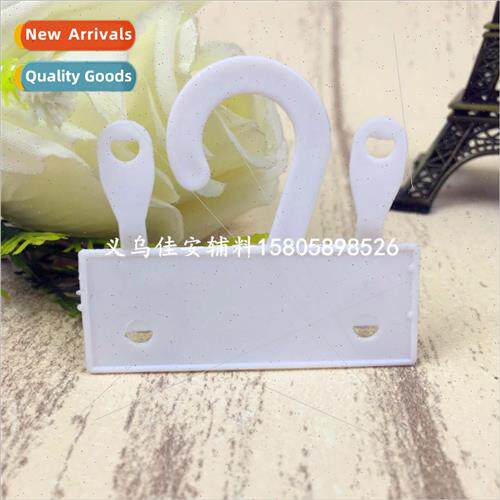 Plastic flat double-button hooks logo double press button ho