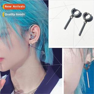 Stray Kids group Felix Longfu earrings simple mens earrings