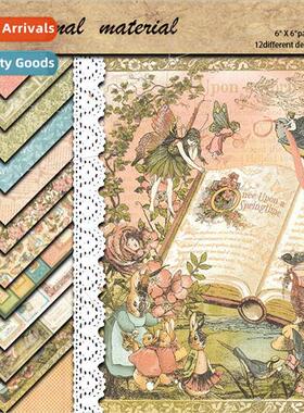 Large ze Vintage Material Paper Spring Time 12 Pieces Primed