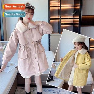 fashionable jacket fall and 2023 Girls winter cotton