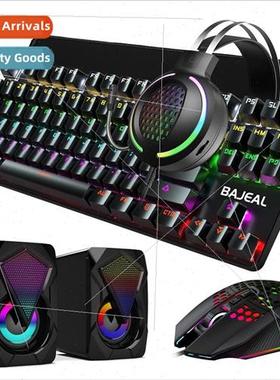 T500 Mechanical Keyboard and Mouse Set Headset Speaker Keybo