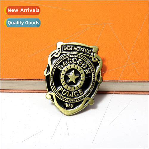 Game  Resident Evil Raccoon City Detective Medal Pin Movie P