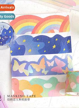 Letter lovers shaped washi tape Seeking realm ins minimalist