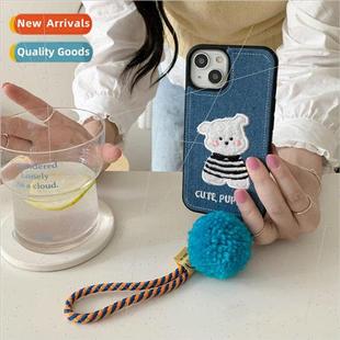 dog 适用 case embroidery 15ProMax phone cartoon New Apple