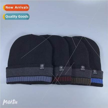 Autumn and winter padded and thickened warm pullover hat moi