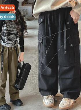 Girls pants 2023 spring and fall outside wear 适用eign trend