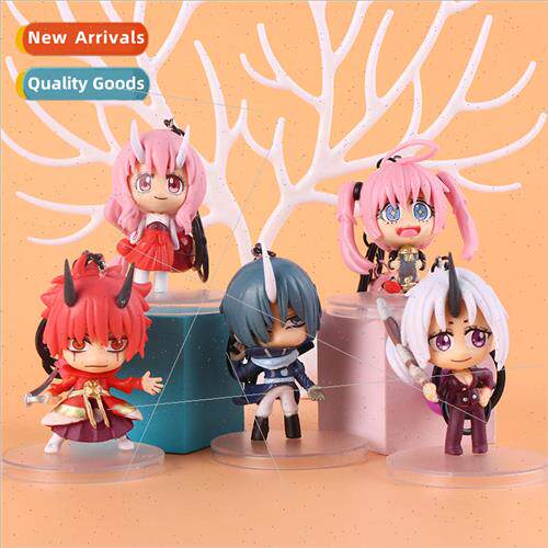6 Slime play keychain new cartoon car keychain bag small pen
