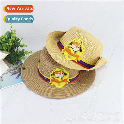 22 summer childrens sun cowboy straw hat baby sunscreen beac