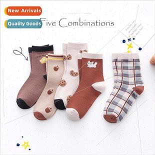 calf 2022 cute cotton new mid retro summer socks Childrens
